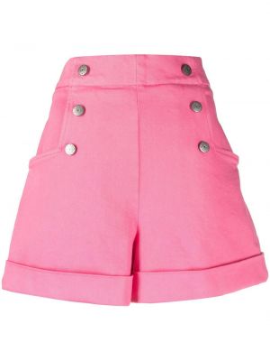 Kratke hlače z gumbi P.a.r.o.s.h. roza