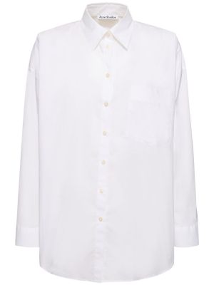 Bílá bavlněná košile Acne Studios