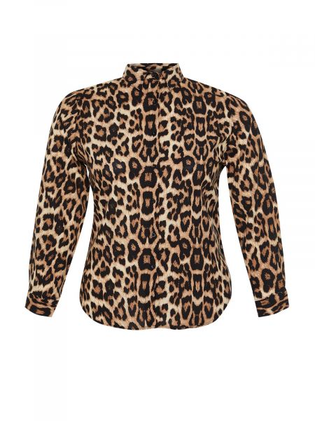 Леопардовая рубашка Trendyol