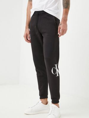 Calvin Klein Jeans melegítőnadrág fekete, férfi, nyomott mintás
