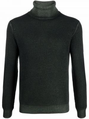 Sweter z wełny merino Dell'oglio zielony