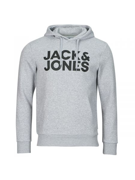 Bluza z kapturem Jack & Jones szara