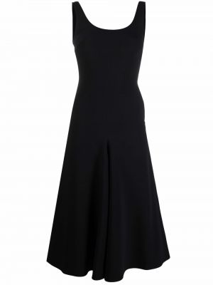 Αμάνικη μίντι φόρεμα Ami Paris μαύρο
