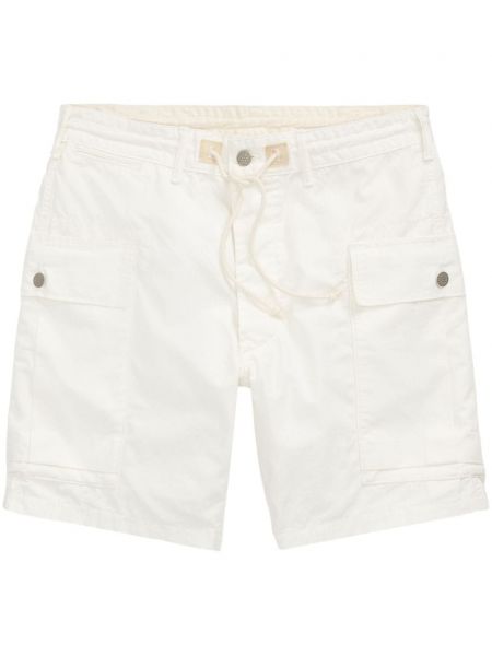 Pamučne kratke hlače kargo s džepovima Ralph Lauren Rrl bijela