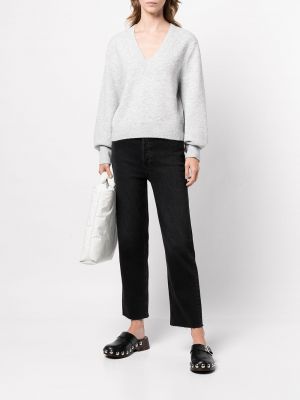 Pullover mit v-ausschnitt Apparis grau