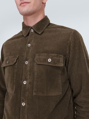 Camisa de pana de algodón Drkshdw By Rick Owens marrón