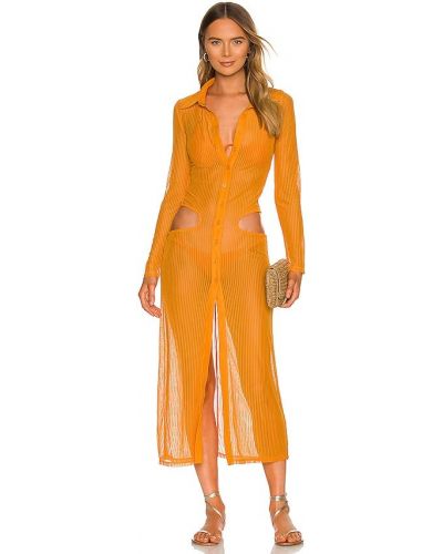 Платье макси Camila Coelho, оранжевый