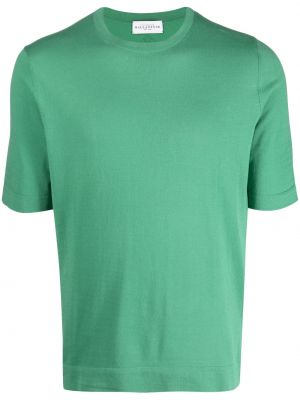 Памучна тениска Ballantyne зелено