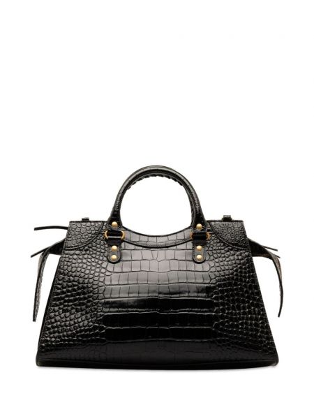 Klasická kožená taška Balenciaga Pre-owned černá