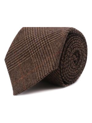 Шерстяной галстук Ralph Lauren коричневый