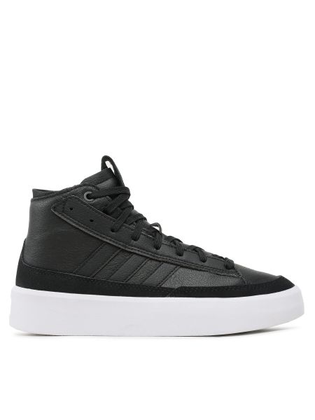 Usnjene nizki čevlji Adidas črna