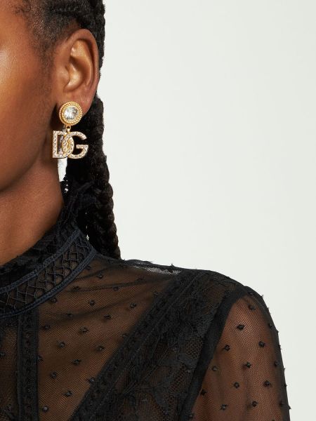 Boucles d'oreilles à boucle en cristal Dolce & Gabbana
