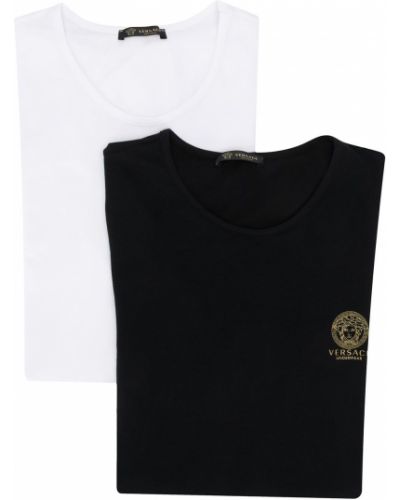 T-shirt con stampa Versace bianco