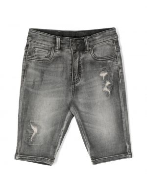 Shorts di jeans Monnalisa grigio
