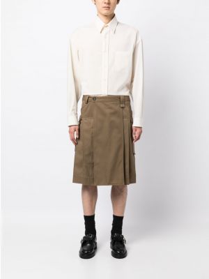 Shorts mit geknöpfter mit plisseefalten Simone Rocha braun