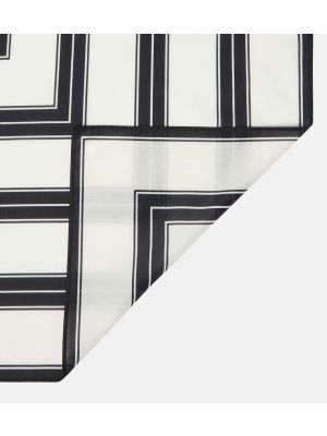 Памучен копринен шал на райета Toteme черно