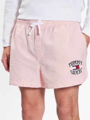 Shorts en jean Tommy Jeans orange