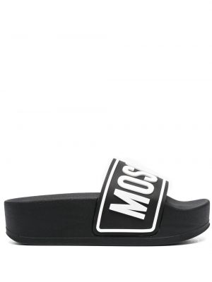 Trykt flip-flops Moschino svart