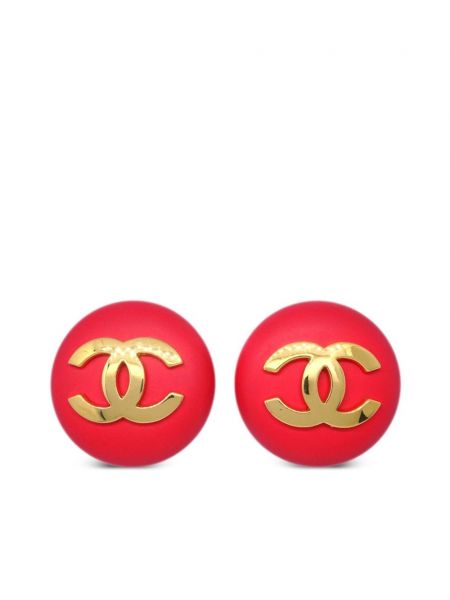 Σκουλαρίκια με κλιπ με κουμπιά Chanel Pre-owned