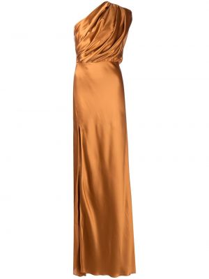 Asimetriškas šilkinis vakarinė suknelė Michelle Mason