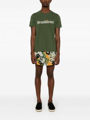 T-shirt aus baumwoll mit print Osklen grün