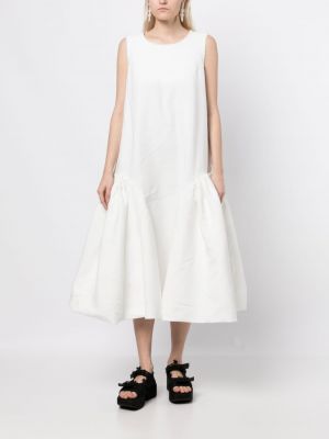 Bílé šaty bez rukávů Comme Des Garçons