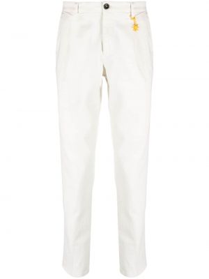 Bavlnené rovné nohavice Manuel Ritz biela
