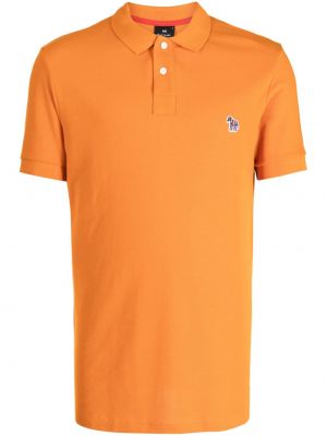 Kokvilnas polo krekls Ps Paul Smith oranžs