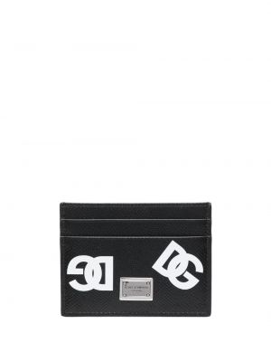 Usnjena denarnica s potiskom Dolce & Gabbana