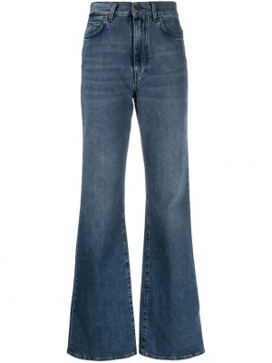 High waist bootcut jeans ausgestellt Pinko blau