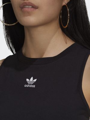 Crop top Adidas Originals negru