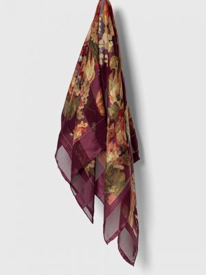 Шелковый платок Lauren Ralph Lauren бордовый