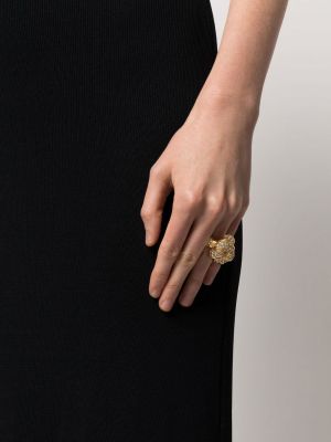 Křišťálový prsten Lanvin zlatý