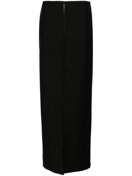 Gyapjú hosszú szoknya Givenchy fekete