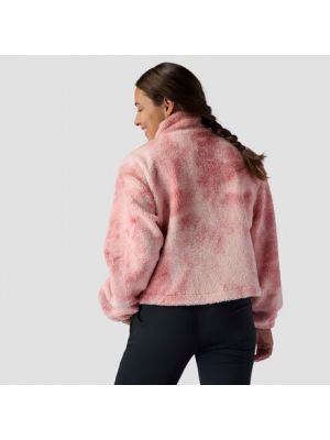 Флисовый пуловер с принтом Stoic розовый