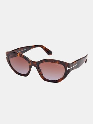 Gafas de sol con estampado geométrico Tom Ford marrón