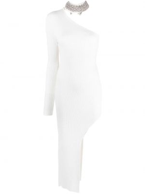 Sukienka midi asymetryczna Giuseppe Di Morabito biała