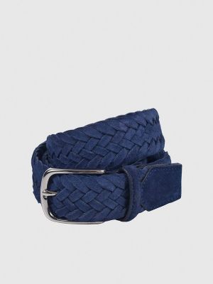 Cinturón con trenzado Olimpo azul