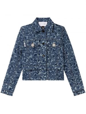 Traper jakna s printom s uzorkom srca Az Factory plava