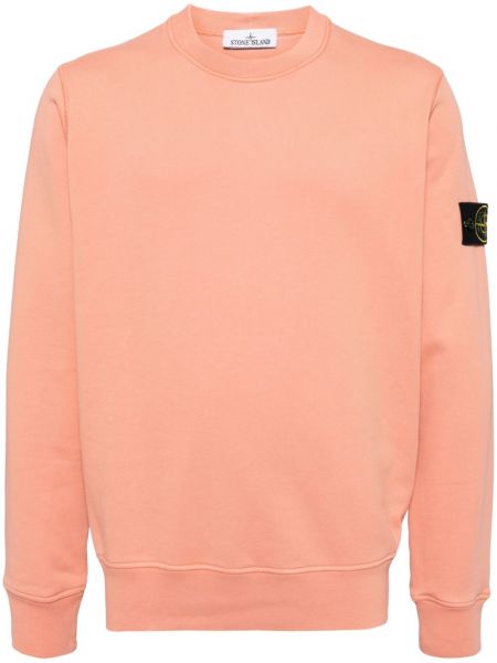 Pamuklu sweatshirt Stone Island pembe