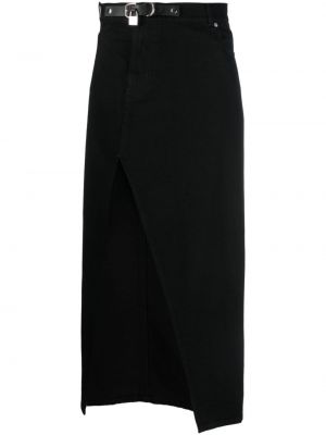 Bavlnená džínsová sukňa Jw Anderson čierna