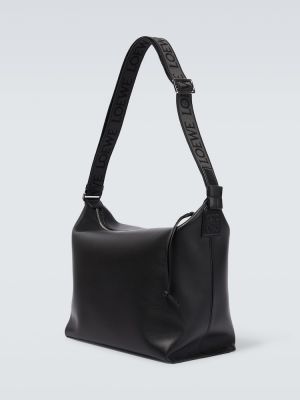 Кожени чанта през рамо Loewe черно