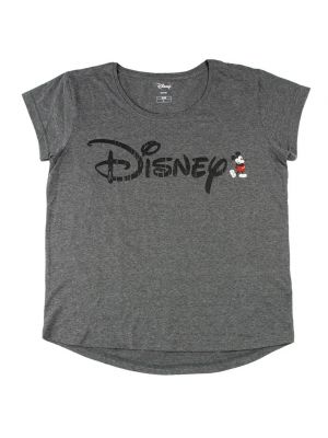 Тениска с къс ръкав от джърси Disney сиво