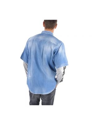 Camisa vaquera de algodón Dsquared2 azul