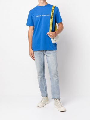 Camiseta con estampado Nasaseasons azul