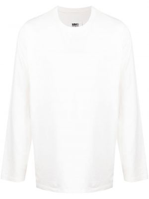 Långärmad t-shirt Mm6 Maison Margiela vit