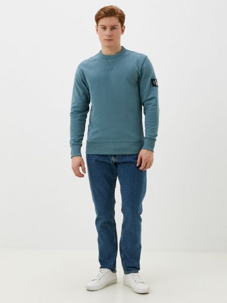 Свитшот Calvin Klein Jeans голубой