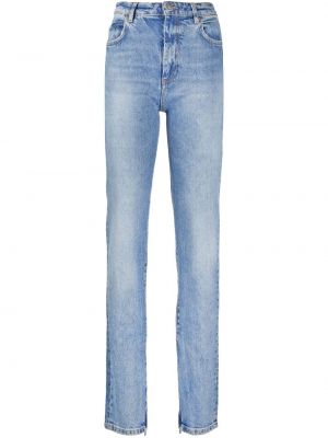 Zip skinny jeans Pinko blå