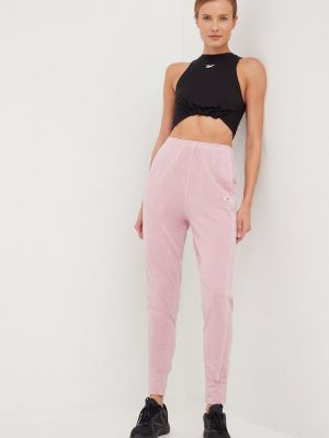 Sportovní kalhoty Reebok Classic růžové