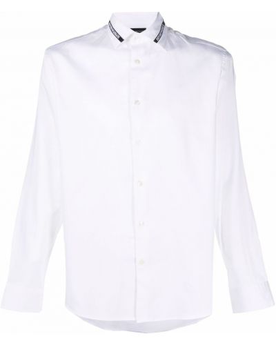 Риза бродирана Emporio Armani бяло